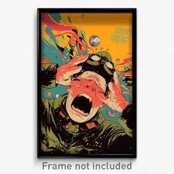 Spanish Movie Poster - Nutty Outpost (Spain Psychedelic Art Retro Film Print)