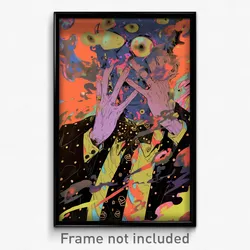Anime Art Poster - Man Feeling Perplexed Wearing Well Worn Hair Bow (Print)