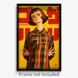 Russian Movie Poster - Girl Feeling Aversion, Extra Large Checkered Dress
