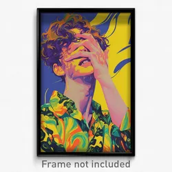 Icelandic Movie Poster - Man Feeling Glee, Lovely Two Tone Shirt (Art Print)