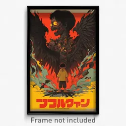 Indonesian Movie Poster - Boy Feeling Flakey, Crazy Black Wings (Art Print)