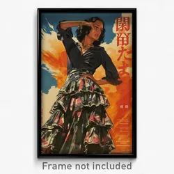Mexican Movie Poster - Woman Feeling Self Critical, Large Layered Dress (Print)