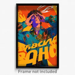 Russian Movie Poster - Boy Feeling Surprise, Royal Shirt Overhang (Art Print)