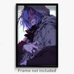 Anime Art Poster - Boy Feeling Wrath Wearing Heartfelt Layered Clothes (Print)