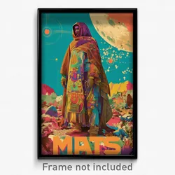 Bollywood Movie Poster - Unwelcoming Mars (India Retro Hindi Film Art Print)