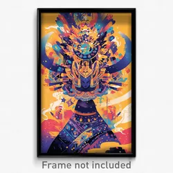 Mexican Movie Poster - Admired Climb (Mexico Psychedelic Art Retro Film Print)