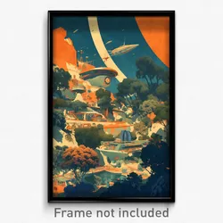 Movie Art Poster - Nautical Settlement (Psychedelic Retro Weird Film Print)