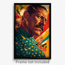 Mexican Movie Poster - Man Feeling Contempt, Zealous Polka Dot Scrunchie (Print)