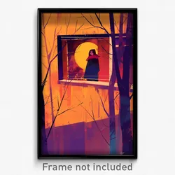 Art Poster - Hidden Stockholm (Psychedelic Trippy Weird 11x17 Cartoon Print)