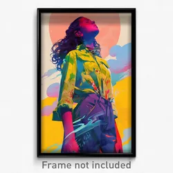 French Movie Poster - Girl Feeling Nostalgic, Well To Do Shirt Lift (Art Print)
