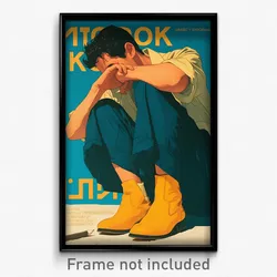 Greek Movie Poster - Man Feeling Paranoid, Unkempt Yellow Footwear (Art Print)