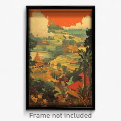 Indonesian Movie Poster - Impressive Vineyard (Indonesia Retro Film Art Print)