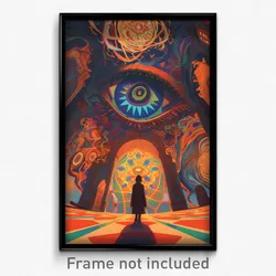 Art Poster - Empty Hall (Psychedelic Trippy Weird 11x17 Print)