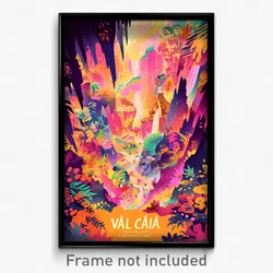 Spanish Movie Poster - Vivid Cavern (Spain Psychedelic Art Retro Film Print)