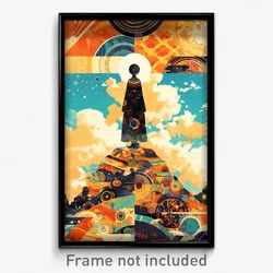 Art Poster - Striking Summit (Psychedelic Trippy Weird 11x17 Print)
