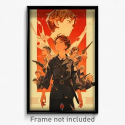 German Movie Poster - Boy Feeling Rejected, Wiry Jacket Around Waist (Art Print)