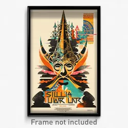 Greek Movie Poster - Silent Lair (Greece Psychedelic Art Retro Film Print)