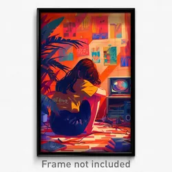 Brazilian Movie Poster - Lonely Bedroom (Brazil Retro Film Art Print)