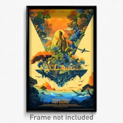 French Movie Poster - Accurate Hot Dog (France Psychedelic Art Retro Film Print)