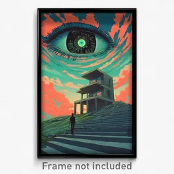Movie Art Poster - Valuable Mansion (Psychedelic Retro Weird Film Print)