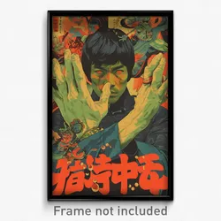 Vietnamese Movie Poster - Man Feeling Determined, Complex Green Gloves (Print)