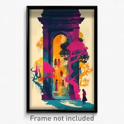 Indonesian Movie Poster - Bold Colonnade (Indonesia Retro Film Art Print)