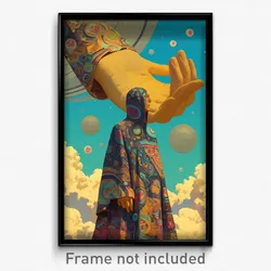 Art Poster - Imaginary Arm (Psychedelic Trippy Weird 11x17 Print)