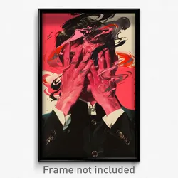 German Movie Poster - Boy Feeling Suspense, Carefree Pink Gloves (Art Print)