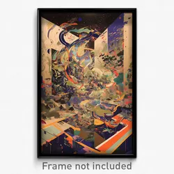 Art Poster - Elaborate Den (Psychedelic Trippy Weird 11x17 Print)