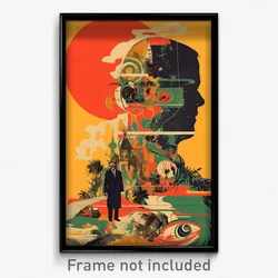 Spanish Movie Poster - Made Up Ruin (Spain Psychedelic Art Retro Film Print)