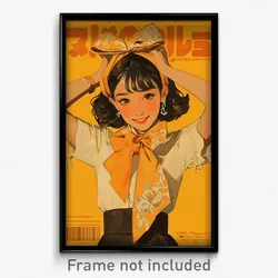 Thai Movie Poster - Girl Feeling Delighted, Imaginary Orange Bowtie (Art Print)