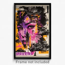 Thai Movie Poster - Secret Ghetto (Thailand Psychedelic Art Retro Film Print)