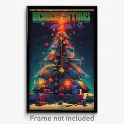 Russian Movie Poster - Electric Christmas (Russia Retro Film Art Print)