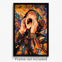 French Movie Poster - Boy Feeling Yawning, Scientific Hooded Vest (Art Print)
