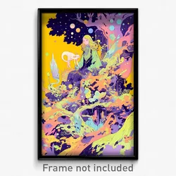 Art Poster - An Enchanted Forest Filled With Whimsical Creatures And Magical
