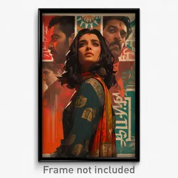Bollywood Movie Poster - Normal Gulch (India Retro Hindi Film Art Print)