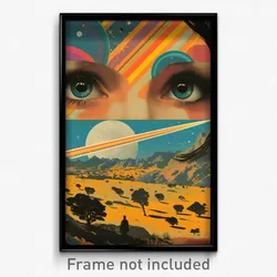 German Movie Poster - Ancient Trail (Germany Psychedelic Art Retro Film Print)
