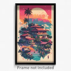 Brazilian Movie Poster - Triangular Farmstead (Brazil Retro Film Art Print)