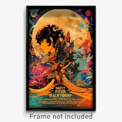 French Movie Poster - Velvety Moon Battle (France Retro Film Art Print)