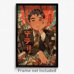 Japanese Movie Poster - Boy Feeling Discontentment, Baggy Plaid Neckwear (Print)