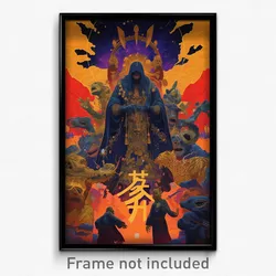 Spanish Movie Poster - Golden Hollow (Spain Psychedelic Art Retro Film Print)