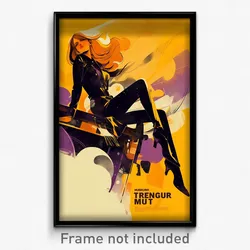 French Movie Poster - Modern Shoebox (France Psychedelic Art Retro Film Print)