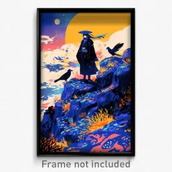 Art Poster - Blue Barrow (Psychedelic Trippy Weird 11x17 Cartoon Print)