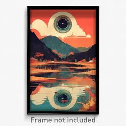 Vietnamese Movie Poster - Shadowy Reservoir (Vietnam Retro Film Art Print)