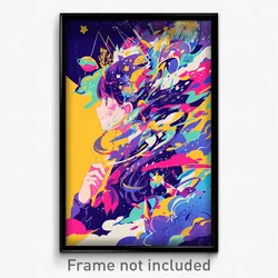 Art Poster - Starry Furth (Psychedelic Trippy Weird 11x17 Cartoon Print)