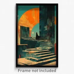 Spanish Movie Poster - Hidden Ziggurat (Spain Psychedelic Art Retro Film Print)