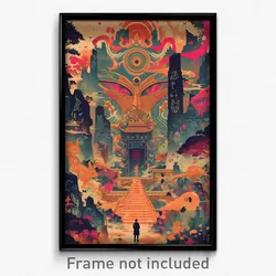 Vietnamese Movie Poster - Barren Temple (Vietnam Retro Film Art Print)