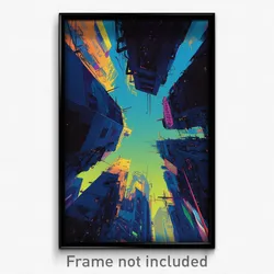 Movie Art Poster - Sharp American City (Psychedelic Retro Weird Film Print)