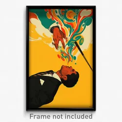 Brazilian Movie Poster - Man Feeling Irritated, Brown Wand (Brazil Art Print)