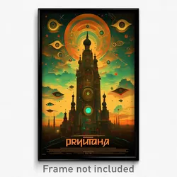 Russian Movie Poster - Mushy Portcullis (Russia Retro Film Art Print)